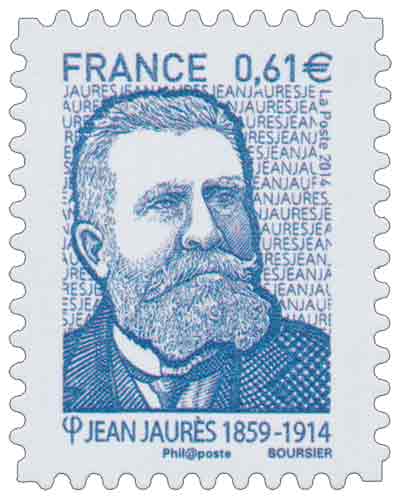 Timbre : Jean Jaurès 1859-1914