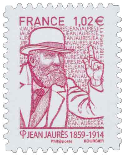 Timbre : Jean Jaurès (1859-1914)