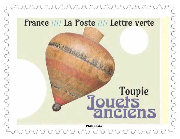 Timbre : JOUETS ANCIENS - Toupie