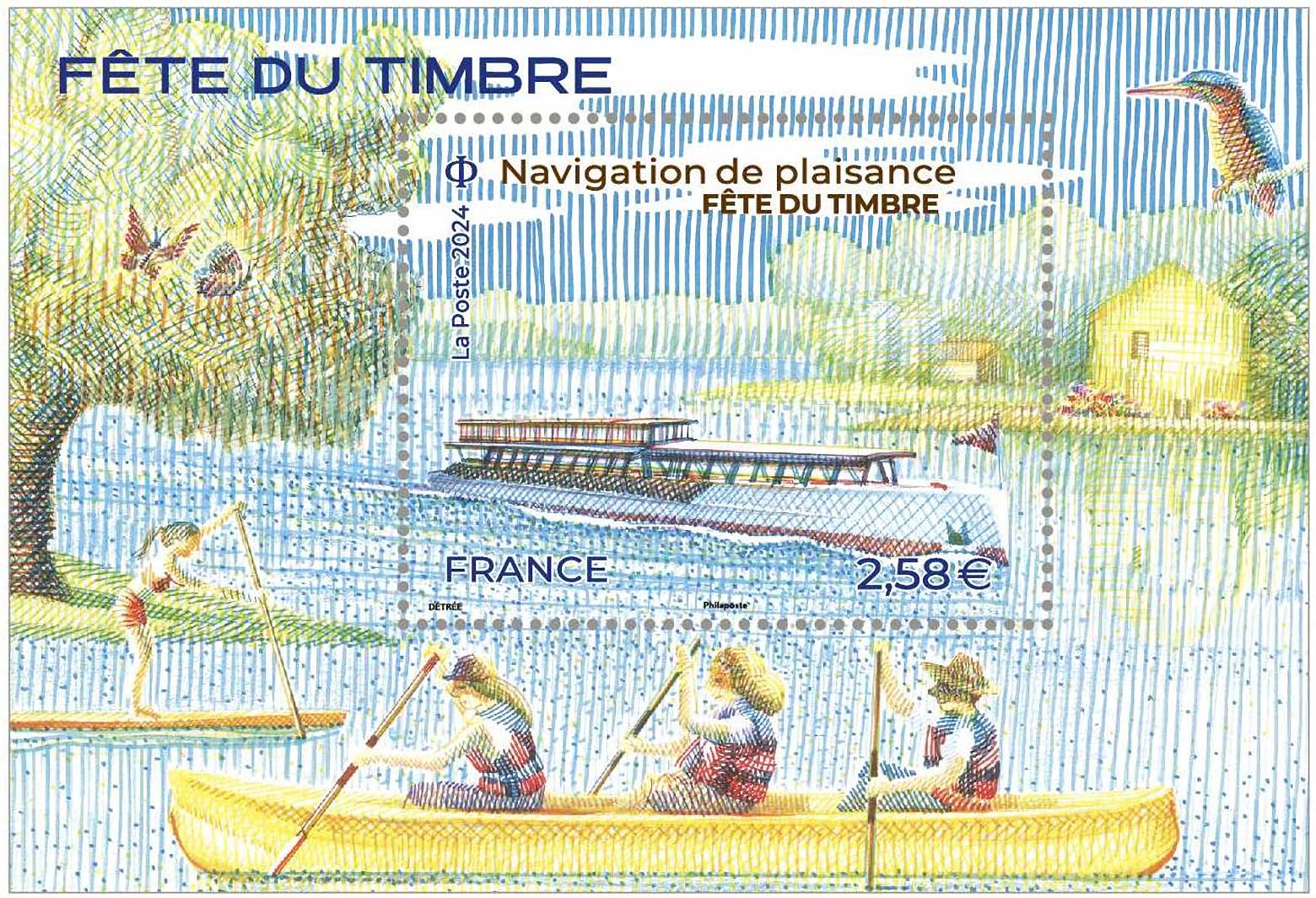 Timbre :  FÊTE DU TIMBRE 2024 : navigation de plaisance