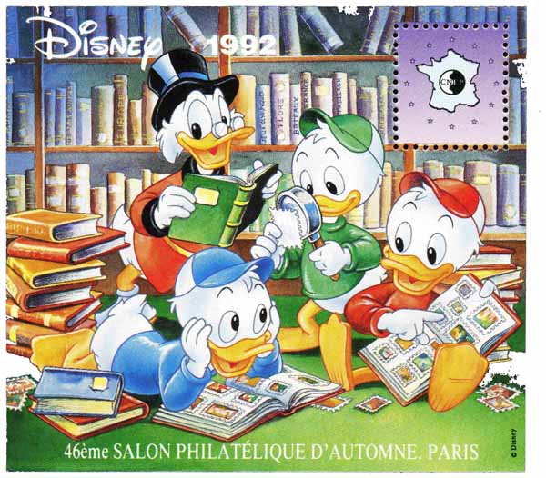 Bloc : Disney 46ème Salon philatélique d'automne Paris CNEP