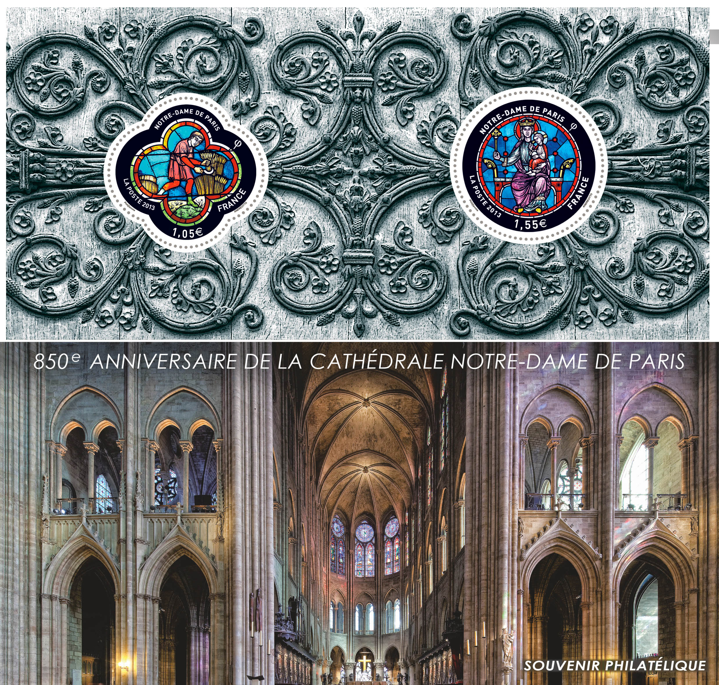 Souvenir philatélique : Notre-Dame de Paris