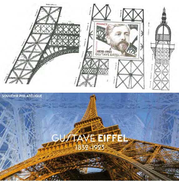 Bloc Souvenir : Gustave Eiffel (1832 - 1923)