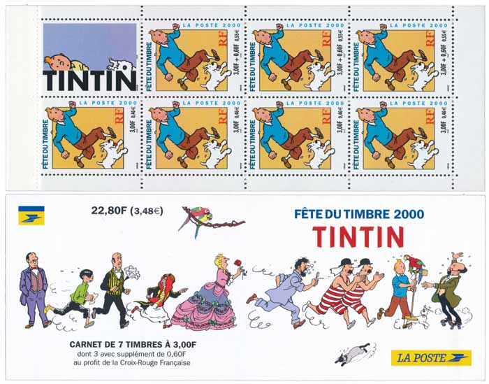 Carnet Timbres : 2000 FÊTE DU TIMBRE TINTIN