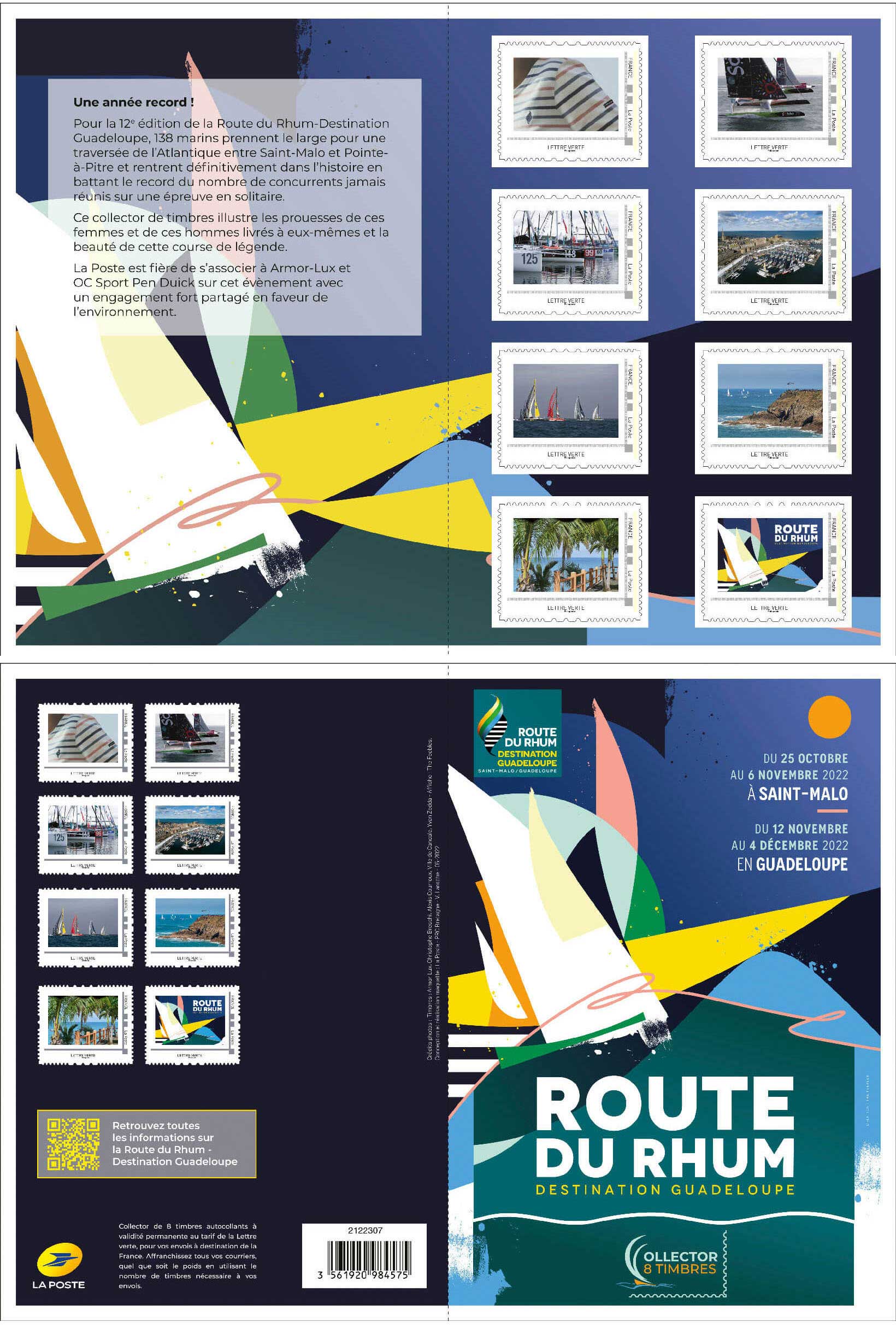 Collector 8 timbres - Route du rhum