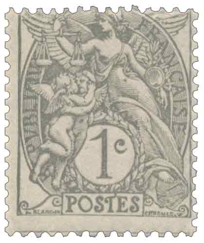 Timbre : type Blanc 1900