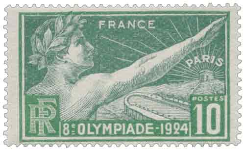 Timbre : VIIIe OLYMPIADE - 1924 PARIS