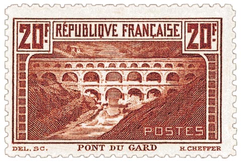 Timbre : PONT DU GARD - Type B