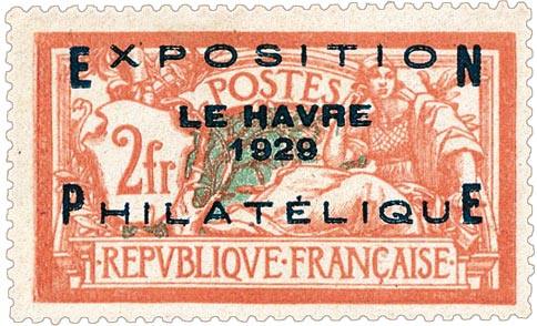 Timbre : EXPOSITION LE HAVRE 1929 PHILATÉLIQUE