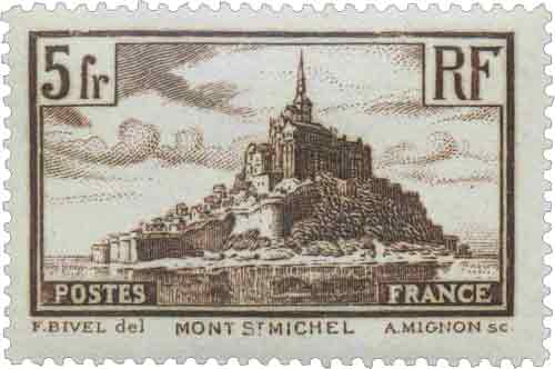 Timbre : MONT ST MICHEL . Type II.
