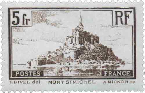 Timbre : MONT ST MICHEL . Type I.
