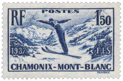 Timbre : FIS CHAMONIX-MONT-BLANC