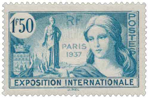 Timbre : PARIS 1937 EXPOSITION INTERNATIONALE