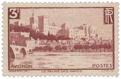 Timbre : AVIGNON LE PALAIS DES PAPES