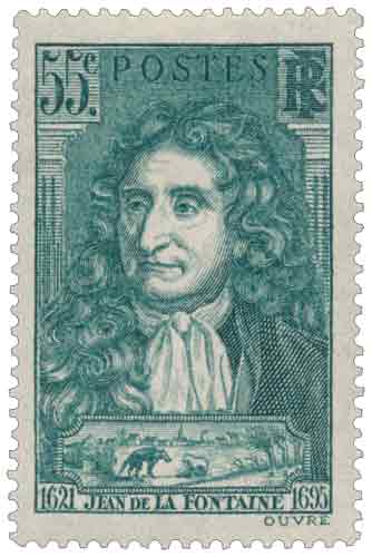 Timbre : JEAN DE LA FONTAINE 1621-1695