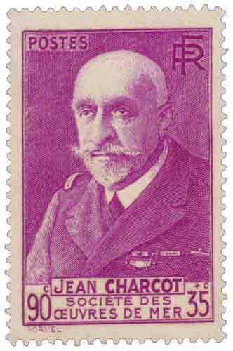 Timbre : JEAN CHARCOT SOCIÉTÉ DES ŒUVRES DE MER