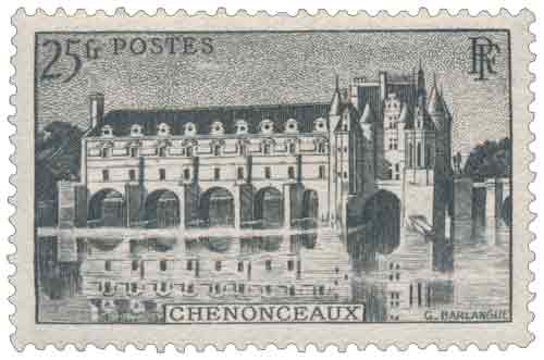 Timbre : Château de Chenonceau (25 fr)