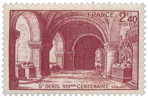 Timbre : ST DENIS VIIème CENTENAIRE