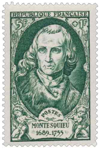 Timbre : MONTESQUIEU 1689-1755