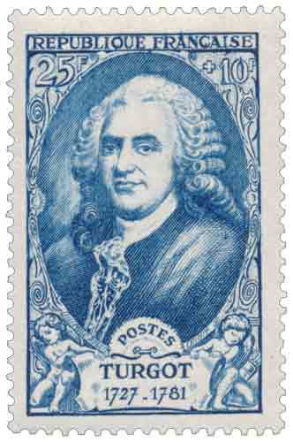 Timbre : TURGOT 1727-1781