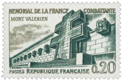 Timbre : MÉMORIAL DE LA FRANCE COMBATTANTE MONT VALÉRIEN