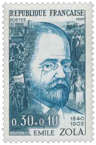 Timbre :  ÉMILE ZOLA 1840-1902