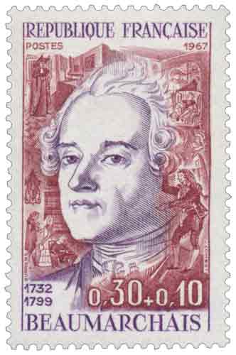 Timbre : BEAUMARCHAIS 1732-1799