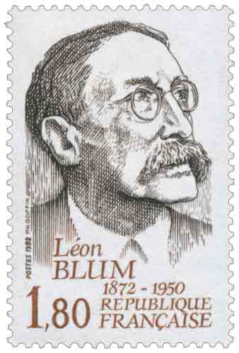 Timbre : 1982 Léon BLUM 1872-1950
