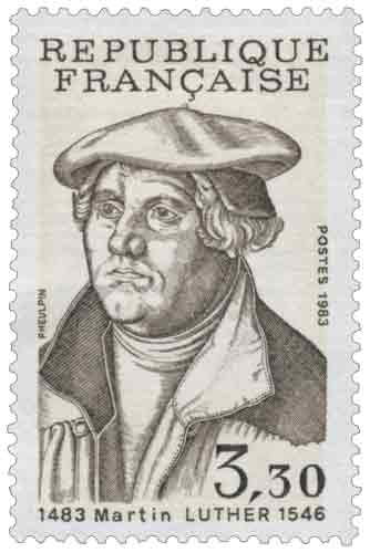 Timbre : Martin LUTHER 1483-1546 (1983)