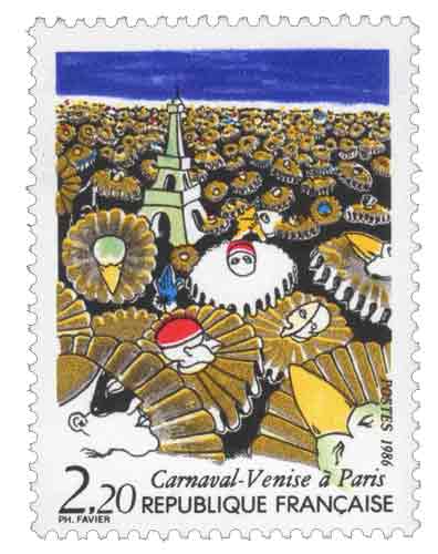 Timbre : Carnaval-Venise à Paris