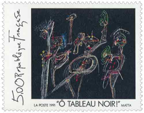 Timbre : TABLEAU NOIR ! MATTA