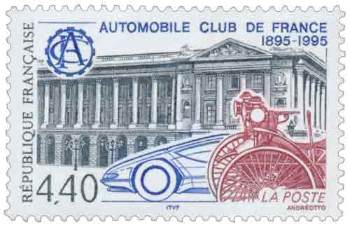 Timbre : AUTOMOBILE CLUB DE FRANCE 1895-1995 ACF