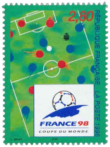 Timbre : FRANCE 98 COUPE DU MONDE