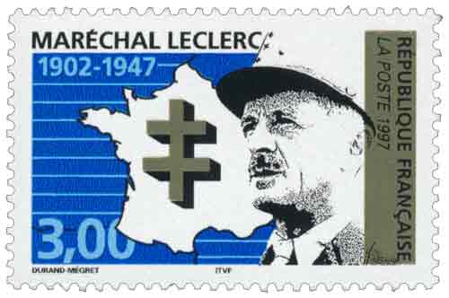 Timbre: MARÉCHAL LECLERC 1902-1947