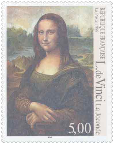 Timbre : Léonard de Vinci La Joconde
