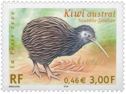 Timbre : Kiwi austral Nouvelle-Zélande