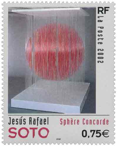 Timbre : Jesús Rafael SOTO Sphère Concorde