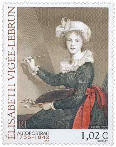 Timbre : ÉLISABETH VIGÉE-LEBRUN 1755-1842 AUTOPORTRAIT