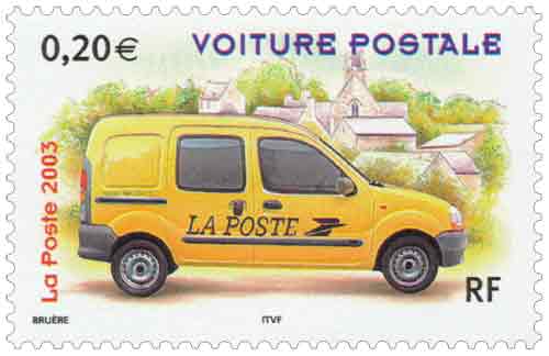 Timbre : VOITURE POSTALE