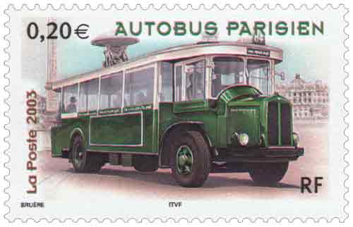 Timbre : AUTOBUS PARISIEN