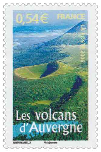 Timbre : Les volcans d'Auvergne