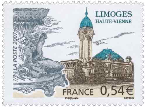 Timbre : LIMOGES HAUTE-VIENNE