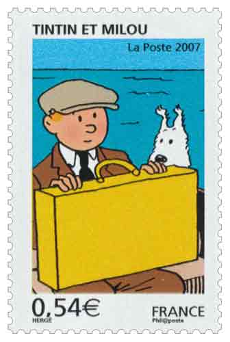 Timbre : TINTIN ET MILOU