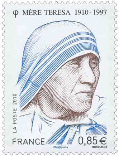 Timbre : 2010 Mère Teresa 1910-1977