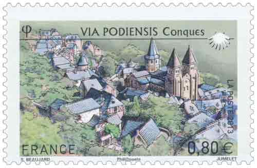 Timbre : 2013 Via Podiensis Conques