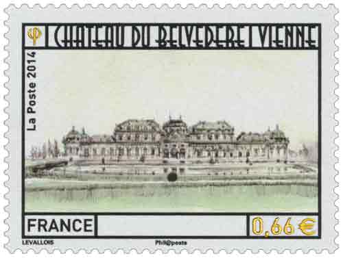 Timbre : Château du Belvédère Vienne en Autriche