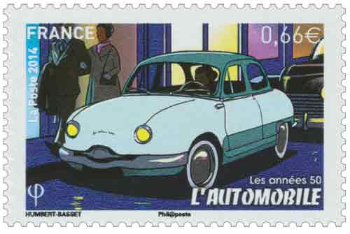 Timbre : Les années 50 - l'automobile