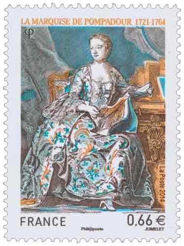 Timbre : La marquise de Pompadour 1721-1764