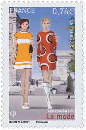 Timbre : Les années 60 - "La mode"