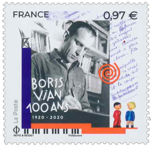 Timbre : BORIS VIAN 100 ANS 1920 - 2020